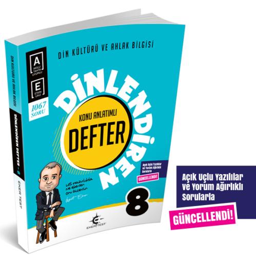 8. Sınıf Dinlendiren Defter (Eker Test)